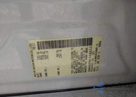 2017 Nissan Maxima 3.5 Platinum из США, поврежденный, VIN 1N4AA6AP9HC448611